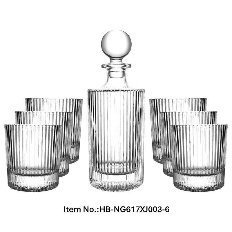 Set No. 3, one decanter+six cups