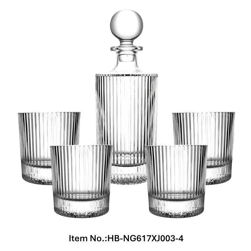 Set No.2, one decanter+four cups