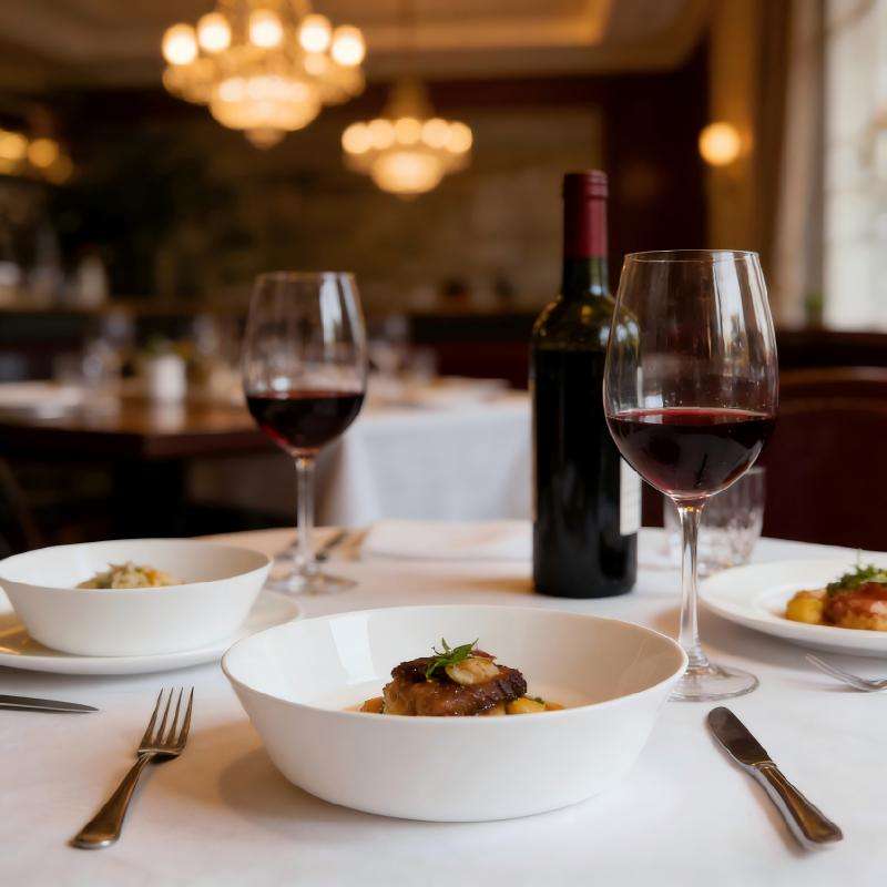 Exquisite white opal glass tableware- STRAIGHT EDGE series (3)