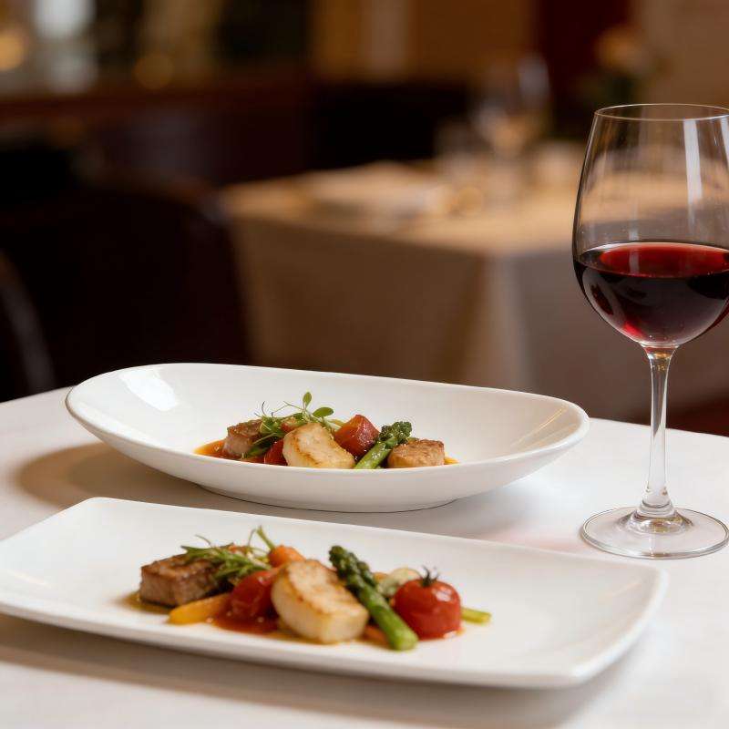 Machine press white opal glass tableware- FLOATING series (8)