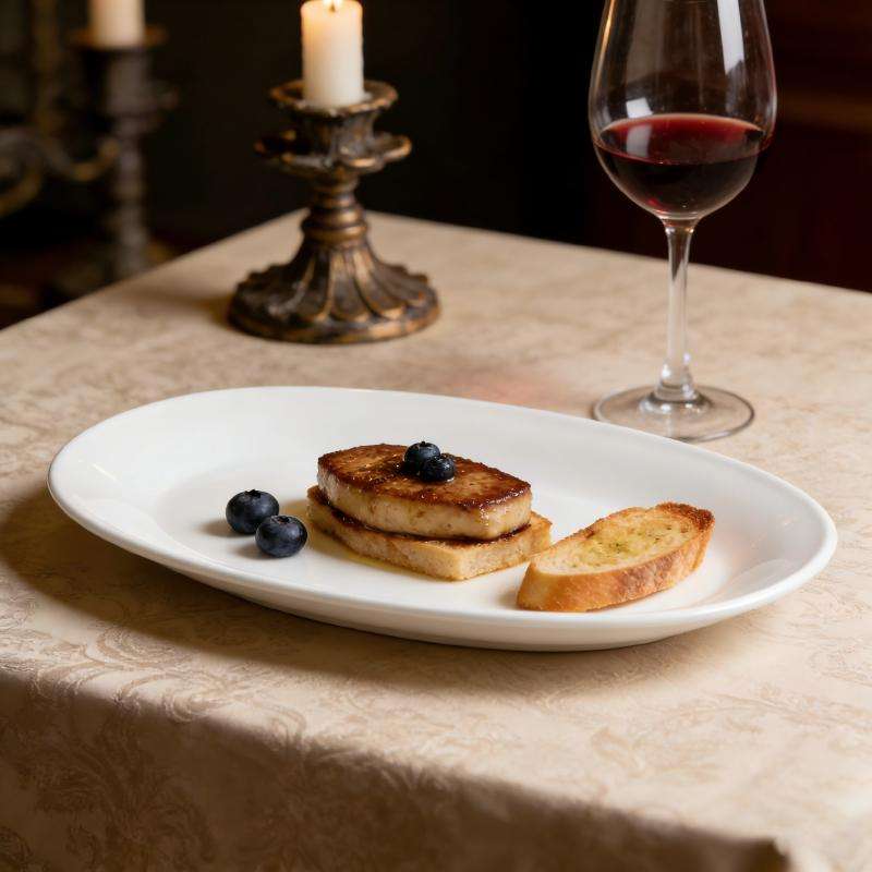 Machine press white opal glass tableware- SQUARE series (4)