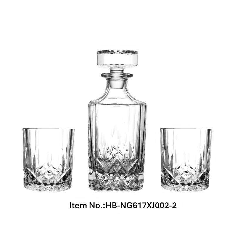 Set #1, one decanter+two cups