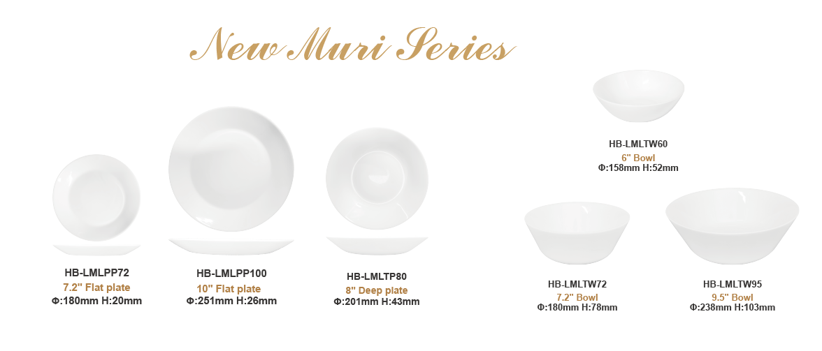 White opal glass tableware- NEW MURI series,custom decal available (1)