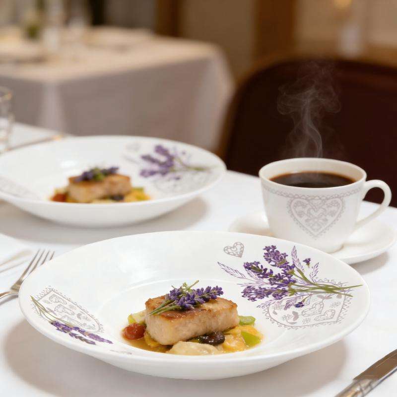 White opal glass tableware- NEW MURI series,custom decal