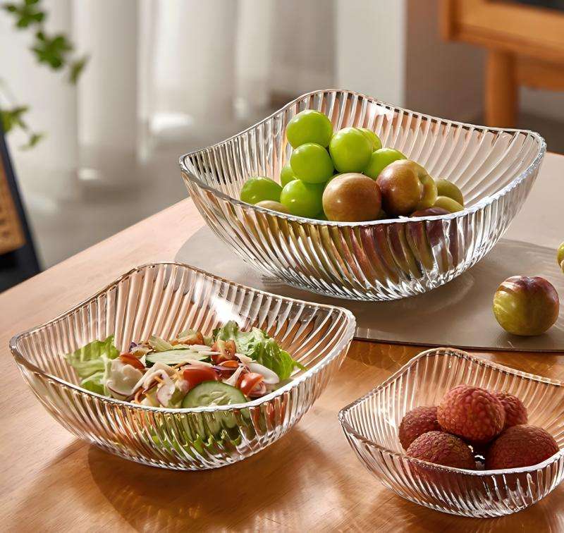 Twill Texture Versatile Bowl – For Salad, Fruit & Nut, Home & Bar Application (3)