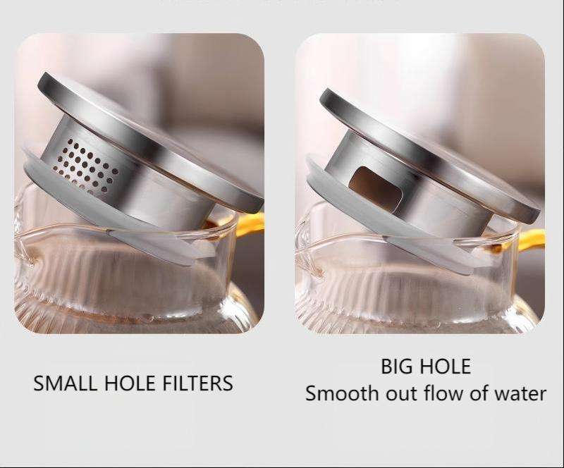 Bestselling Premium Borosilicate Glass Water Pitcher with Vertical Embossed Patterns & 304 Stainless Steel Lid (12)