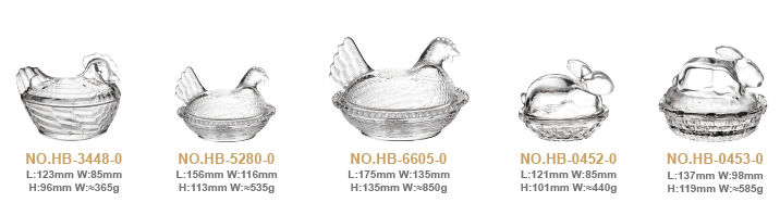 Elegant Easter Candy Jars with Chicken & Rabbit-Shaped Designs (1)
