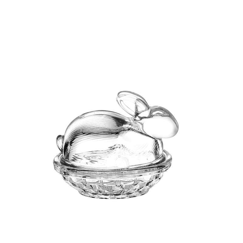 Elegant Easter Candy Jars with Chicken & Rabbit-Shaped Designs