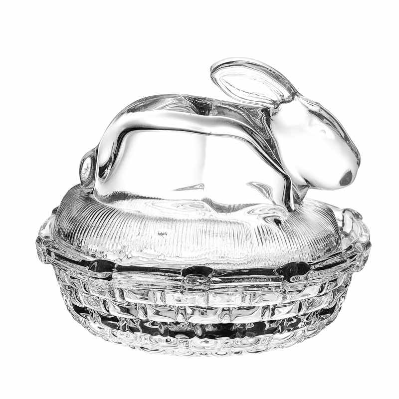 Elegant Easter Candy Jars with Chicken & Rabbit-Shaped Designs