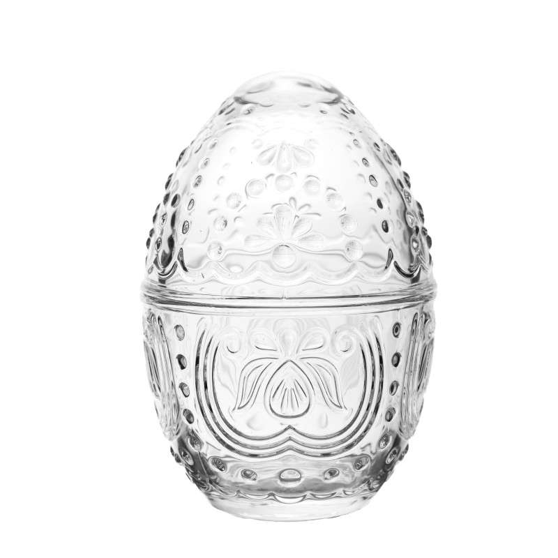 Exquisite Easter Egg Candy Jars with Decorative Emboss Patterns - Image 4