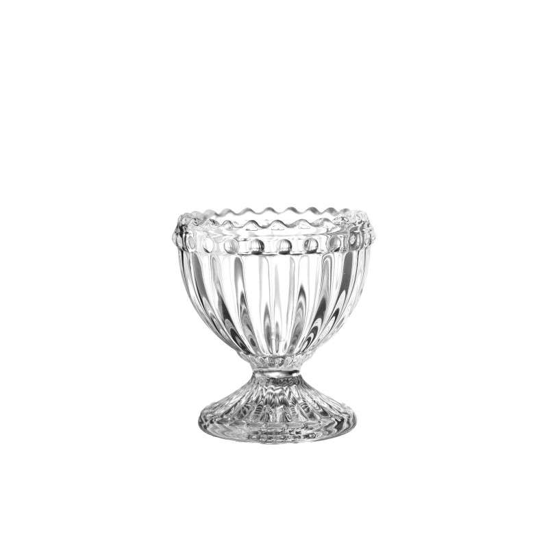 Elegant Easter Egg Glass Cups with Embossments & Bird-Shaped Design, Crafted from Super White Soda-Lime Glass