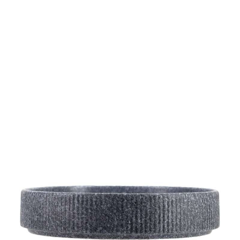 Light‑Grey Volcanic‑Stone Matte Stoneware Set (3)