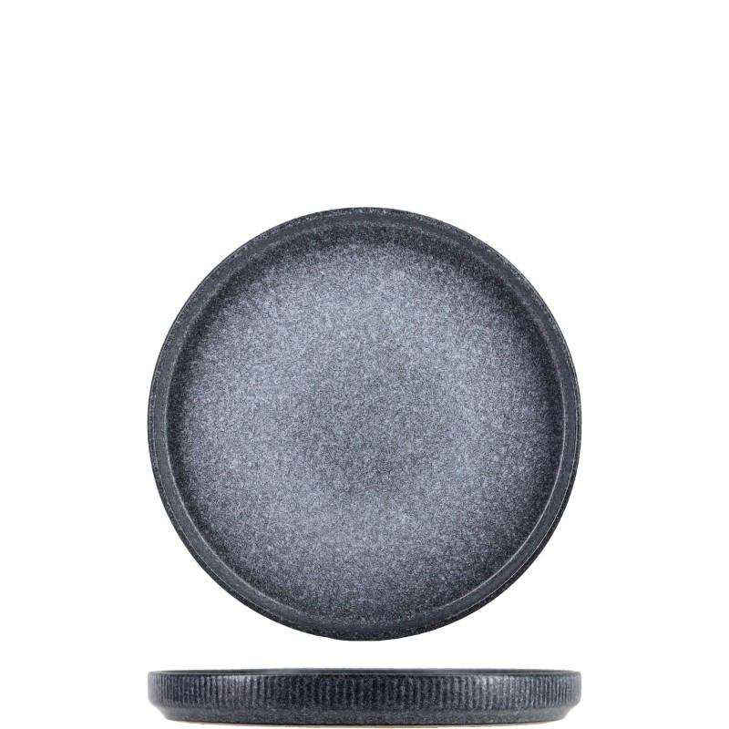 Light‑Grey Volcanic‑Stone Matte Stoneware Set (4)