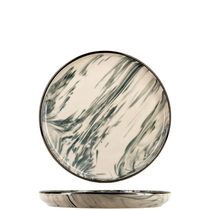 Marble‑Effect Glazed Stoneware Set (5)