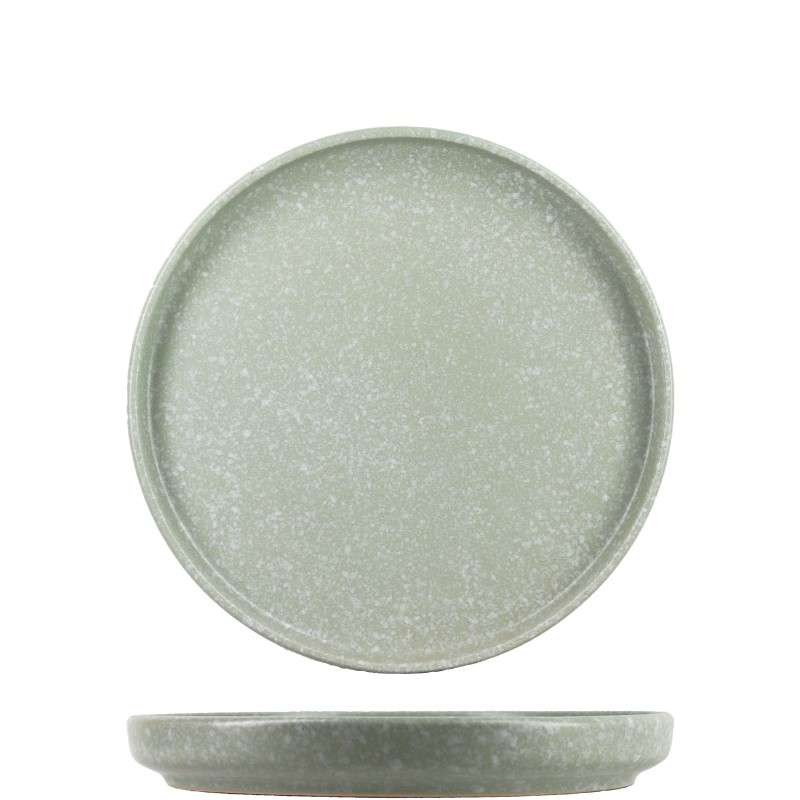 Mint‑Green Speckled Stoneware Set (4)