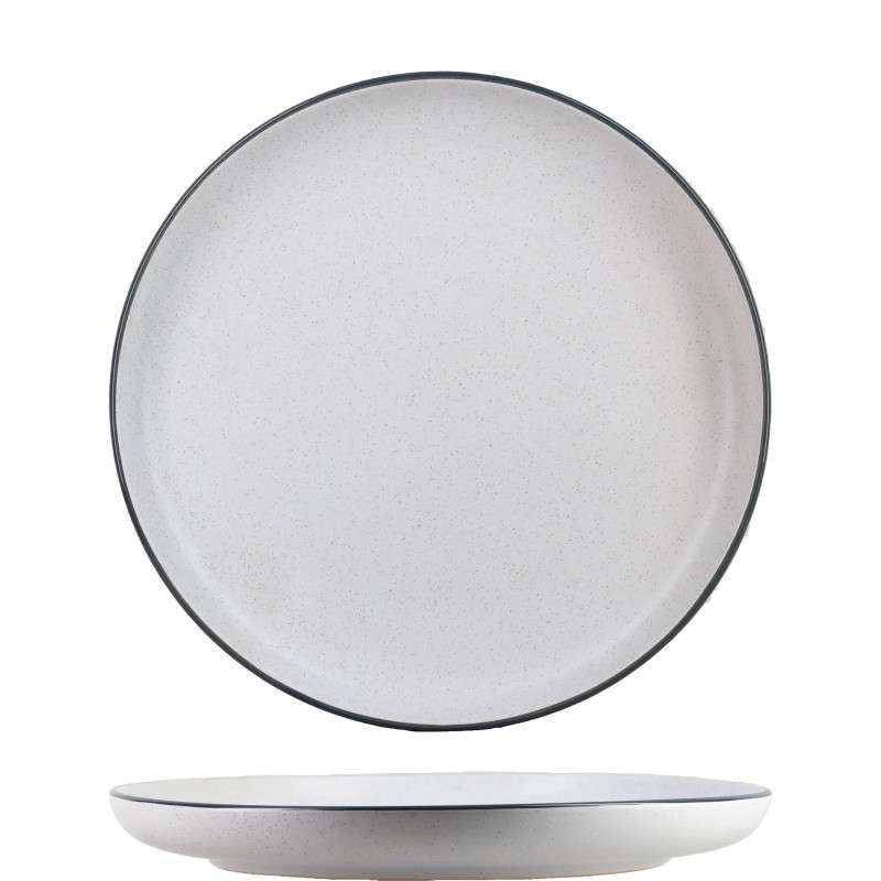 Practical matte glazed stoneware plates (2)