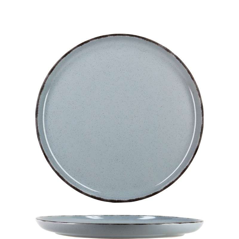 Practical matte glazed stoneware plates (3)