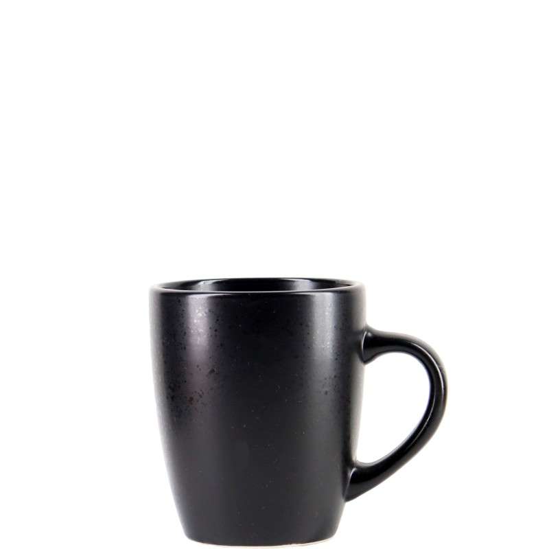 Solid Black Matte Stoneware Set (1)