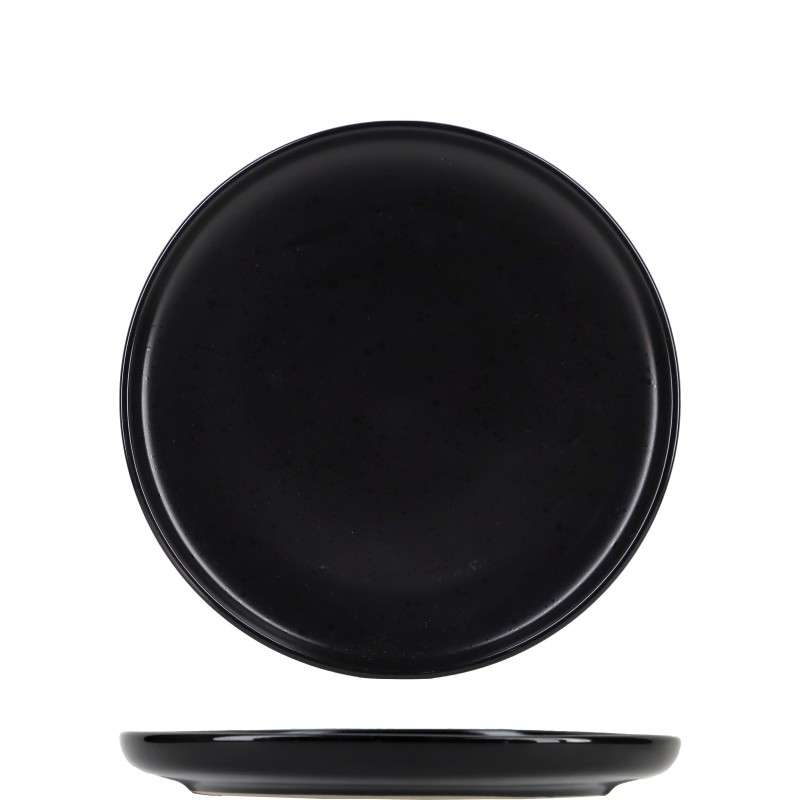 Solid Black Matte Stoneware Set (4)